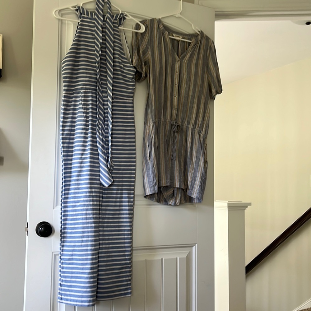 Two Amazon jumpsuits: one shorts & one pants